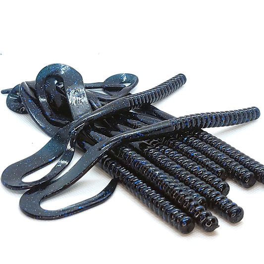 7" Curly Tail Worm - Qty 8/pack