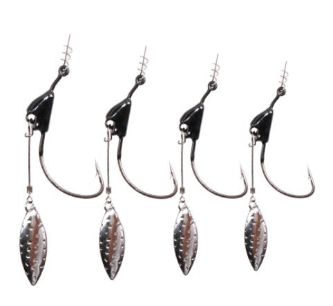 Black Bladed Swimbait Hooks - Qty 5/pack