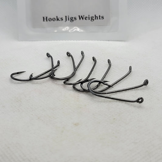 Drop shot hooks with turned down eye - 10/pk