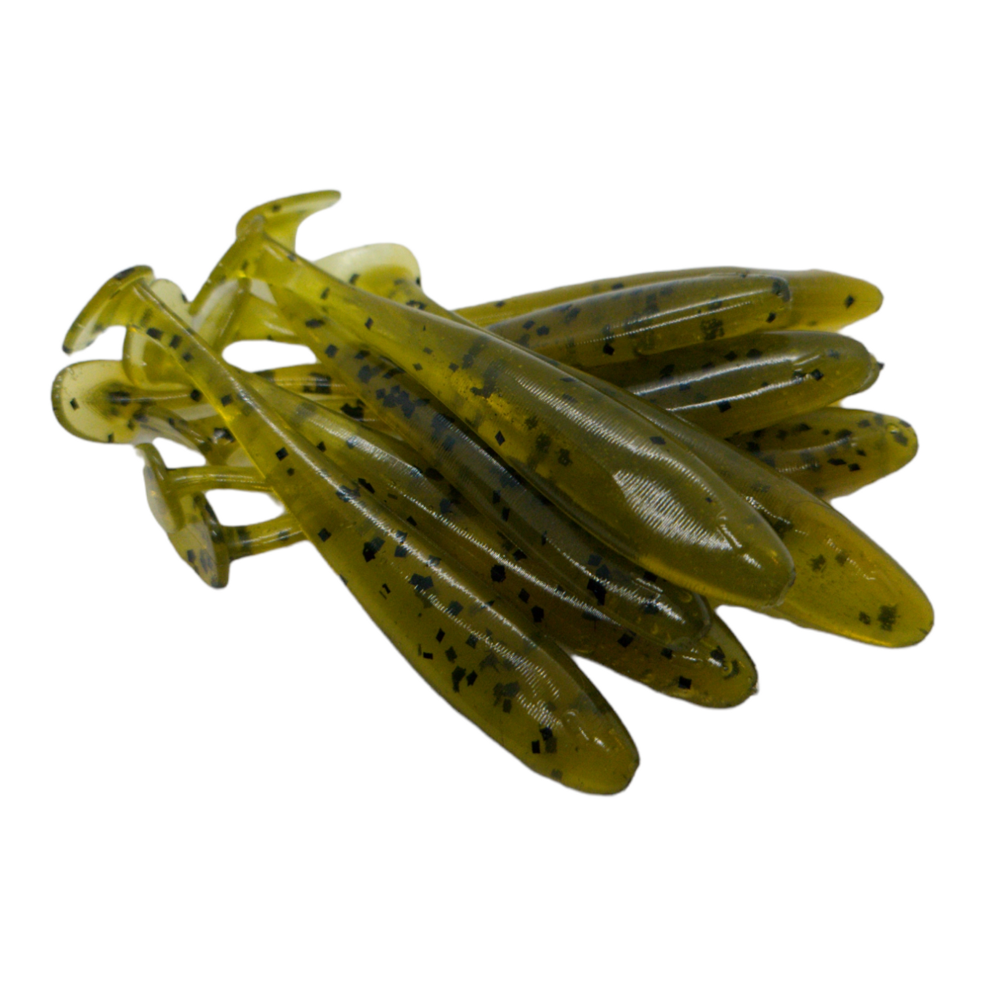 4 Ribbed Paddle Tail Swim Bait / Trailer - Qty 10/pack – Floofy Newfie  Tackle