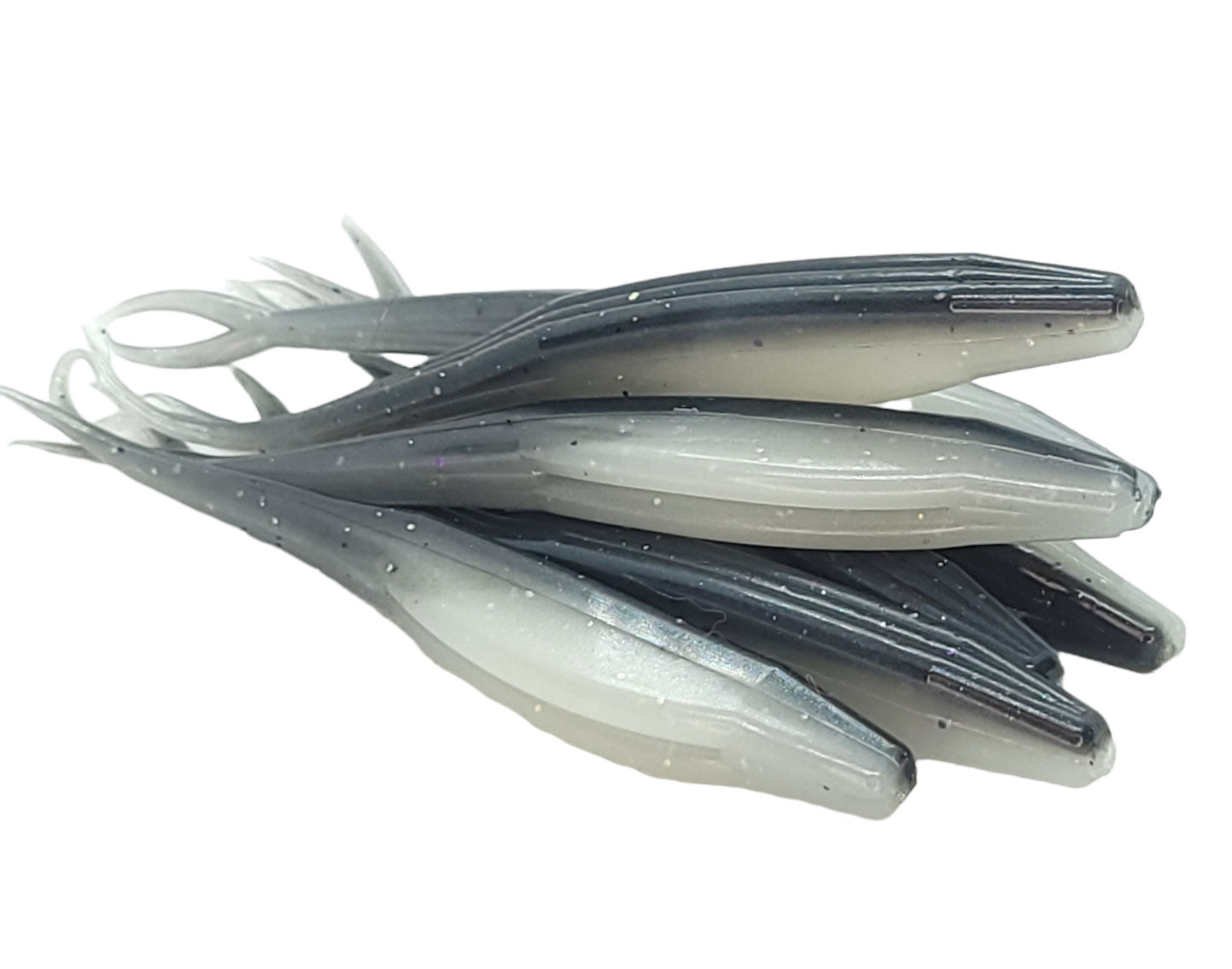 3.5 Ribbed Paddle Tail Swim Bait / Trailer - Qty 10/pack – Floofy